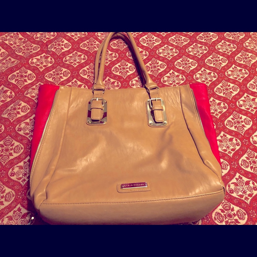 Steve Madden work tote vegan leather